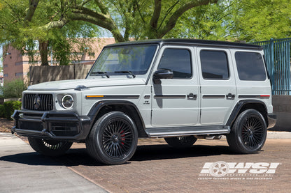 Mercedes Benz – G63 – 22″ – Aria – Gloss Black – Gianelle ARIA wheels on vehicle