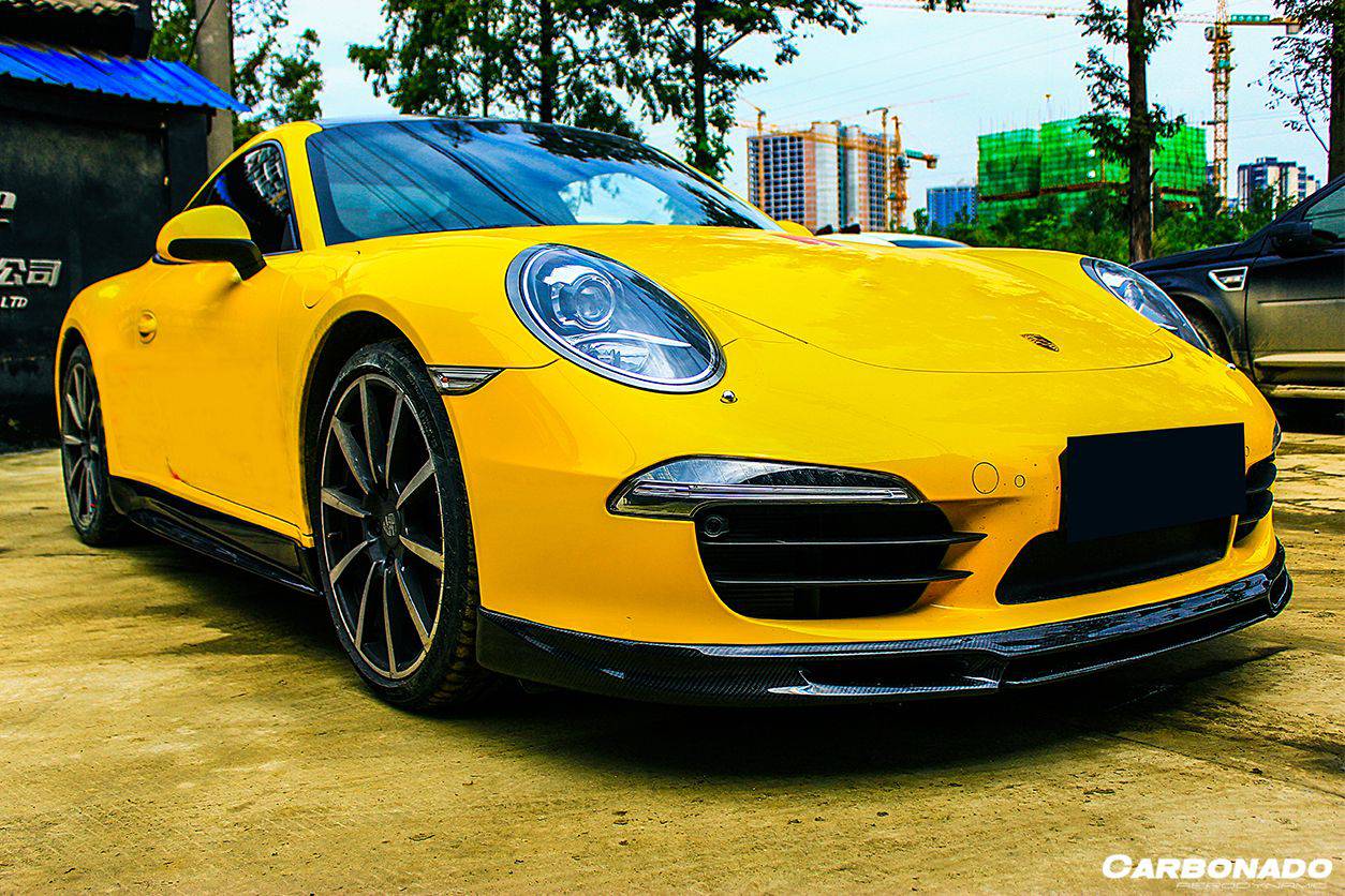 2012-2015 Porsche 911 991 Carrera S VRS Style Carbon Fiber Side Skirts - Carbonado