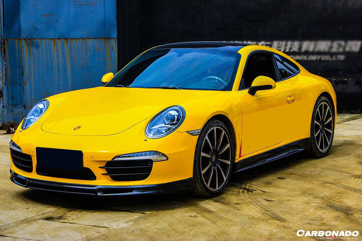 2012-2015 Porsche 911 991 Carrera/S VRS Style Carbon Fiber Side Skirts - Carbonado Aero