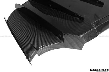 2014-2020 BMW M3 F80 M4 F82 VA Style Carbon Fiber Rear Diffuser w/ Lip - Carbonado Aero