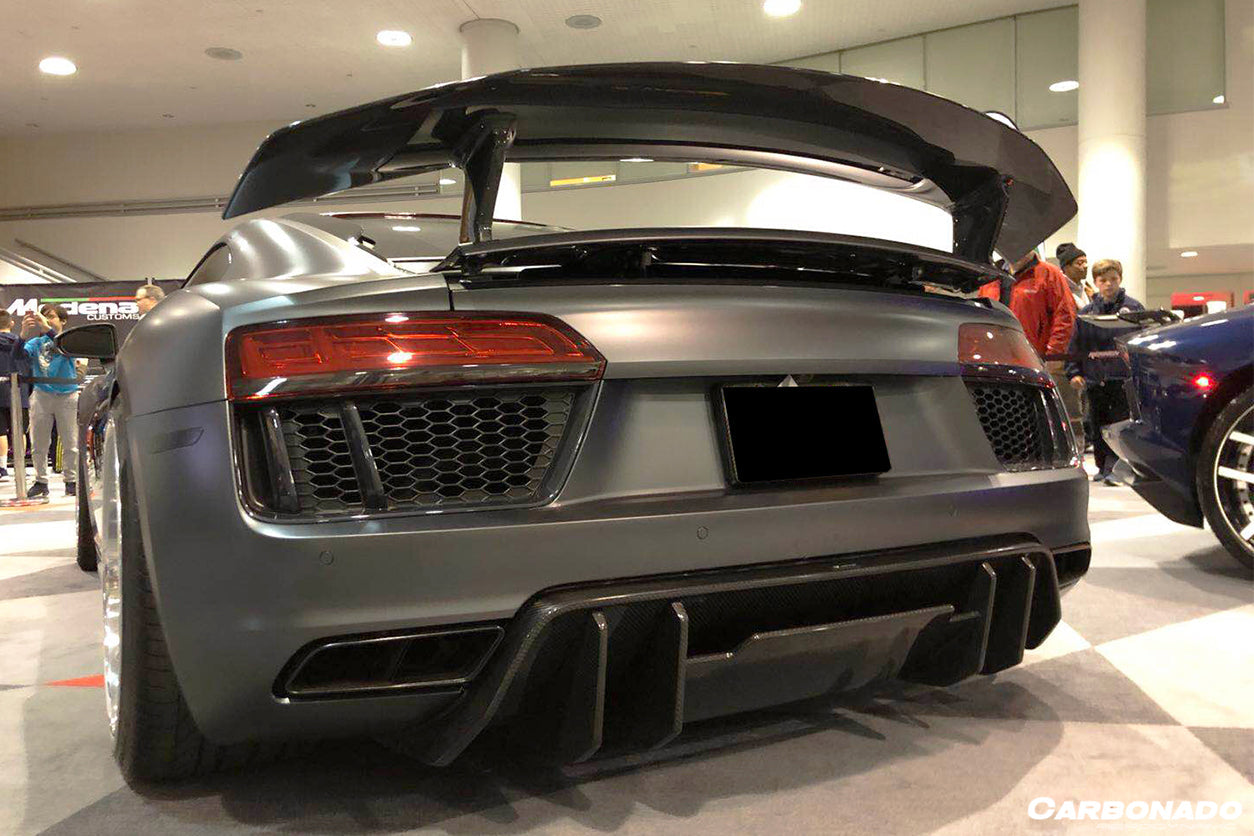 2016-2023 Audi R8 VRS Style Carbon Fiber Trunk Spoiler - Carbonado