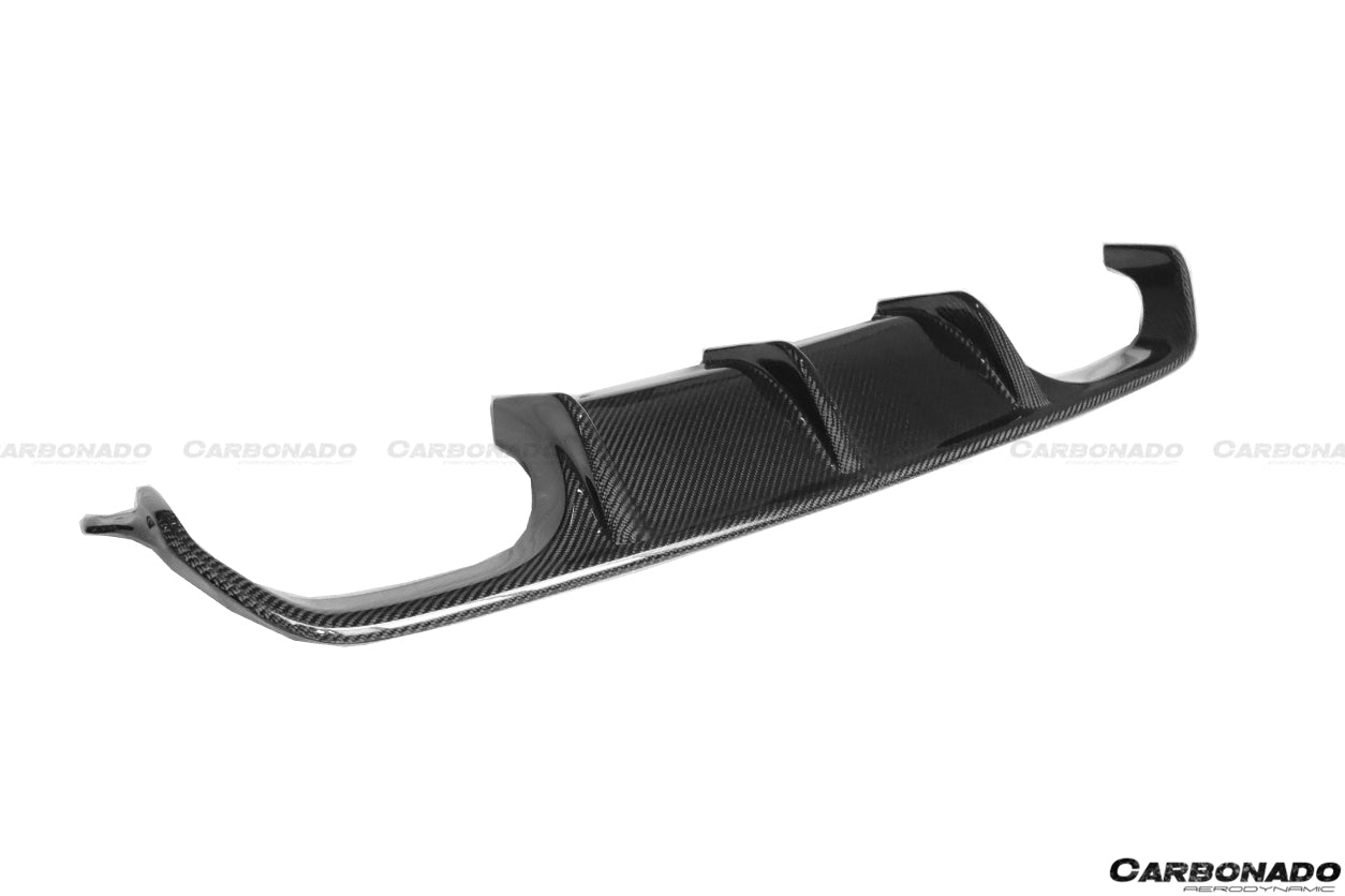 2014-2020 BMW M3 F80 & M4 F82 VA Style Carbon Fiber Rear Diffuser w/ Lip - Carbonado