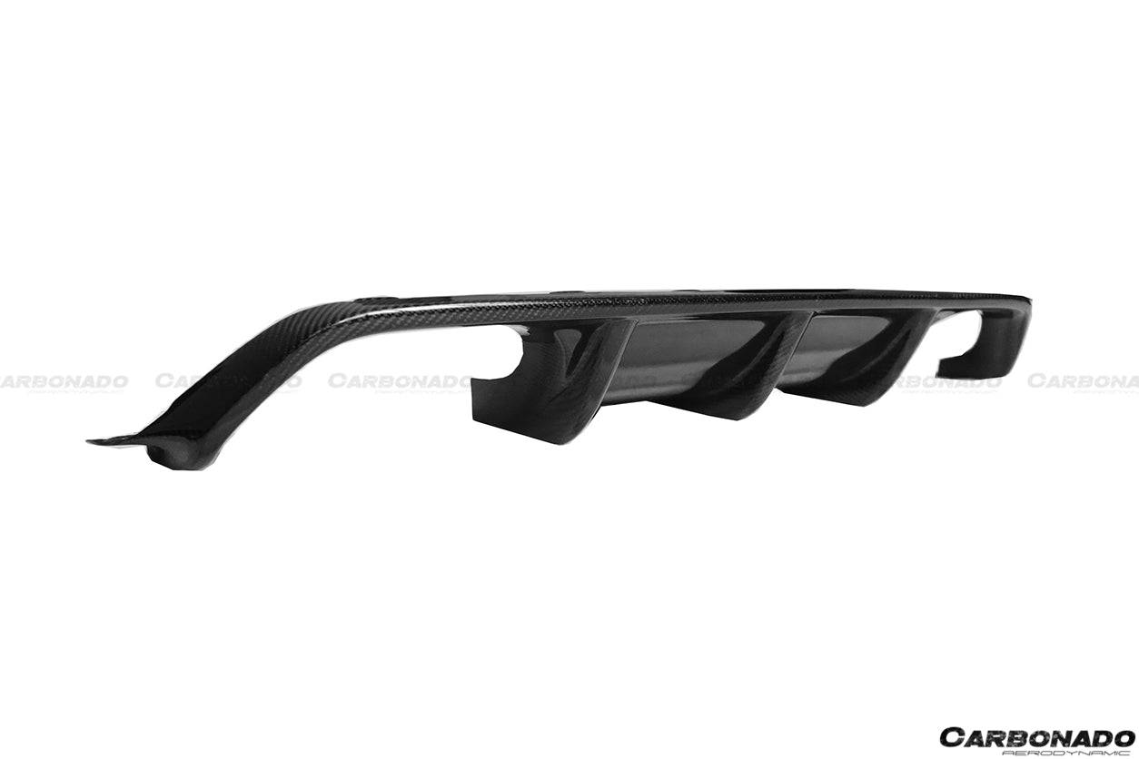 2014-2020 BMW M3 F80 M4 F82 VA Style Carbon Fiber Rear Diffuser w/ Lip - Carbonado Aero