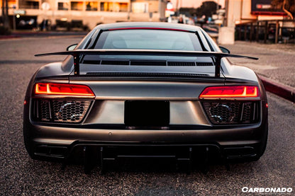 2016-2023 Audi R8 VRS Style Carbon Fiber Trunk Spoiler - Carbonado