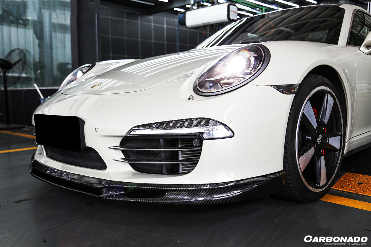 2012-2015 Porsche 911 991.1 Carrera/S/4S VRS Style Front Lip - Carbonado