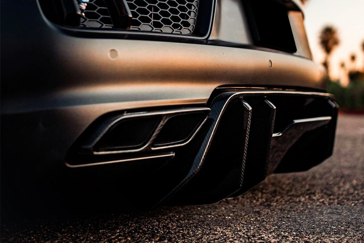 2016-2019 Audi R8 Coupe/Spyder VRS Style Carbon Fiber Rear Diffuser - Carbonado