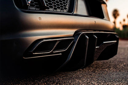 2016-2019 Audi R8 Coupe/Spyder VRS Style Carbon Fiber Rear Diffuser - Carbonado