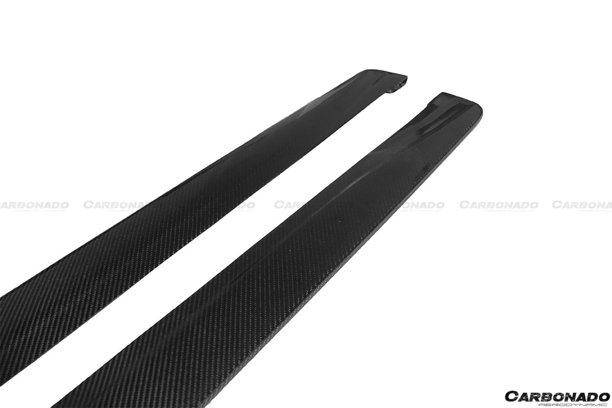 2014-2020 BMW M3 F80 VA Style Carbon Fiber Side Skirts - Carbonado