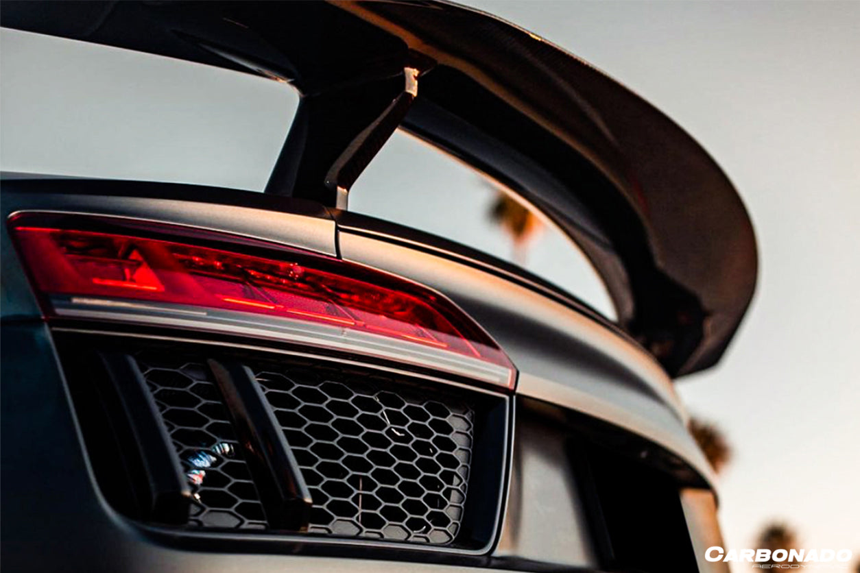 2016-2023 Audi R8 VRS Style Carbon Fiber Trunk Spoiler - Carbonado
