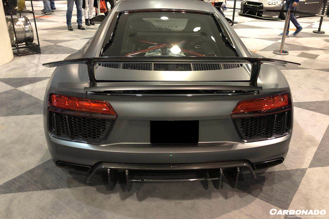 2016-2023 Audi R8 VRS Style Carbon Fiber Trunk Spoiler - Carbonado