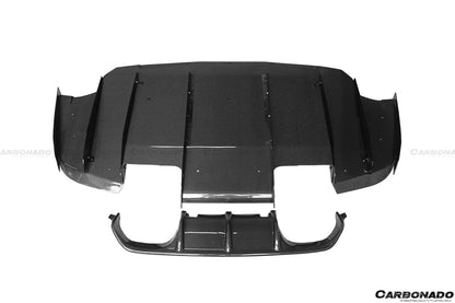 2014-2020 BMW M3 F80 M4 F82 VA Style Carbon Fiber Rear Diffuser w/ Lip - Carbonado Aero