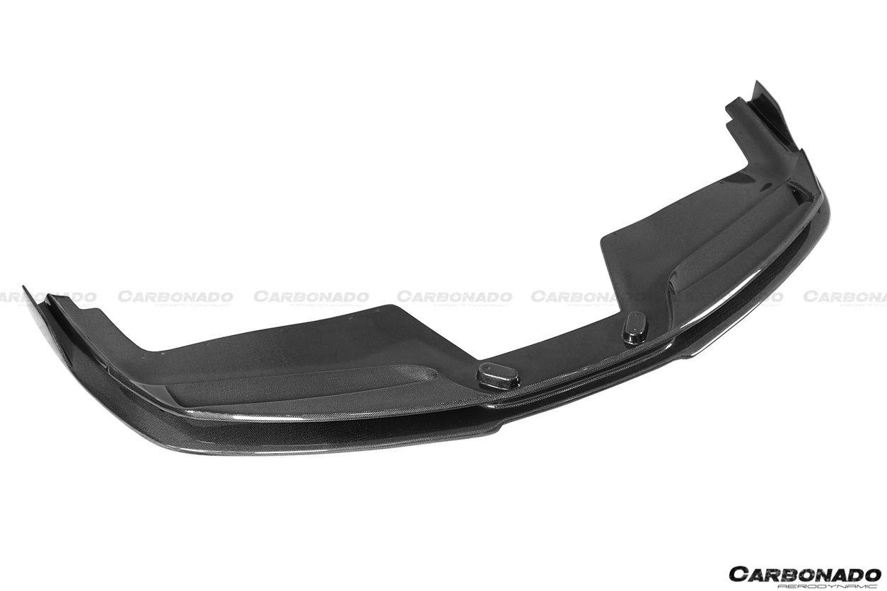 2015-2020 Ferrari 488 GTB Spyder RS Style Carbon Fiber Front Lip - Carbonado Aero