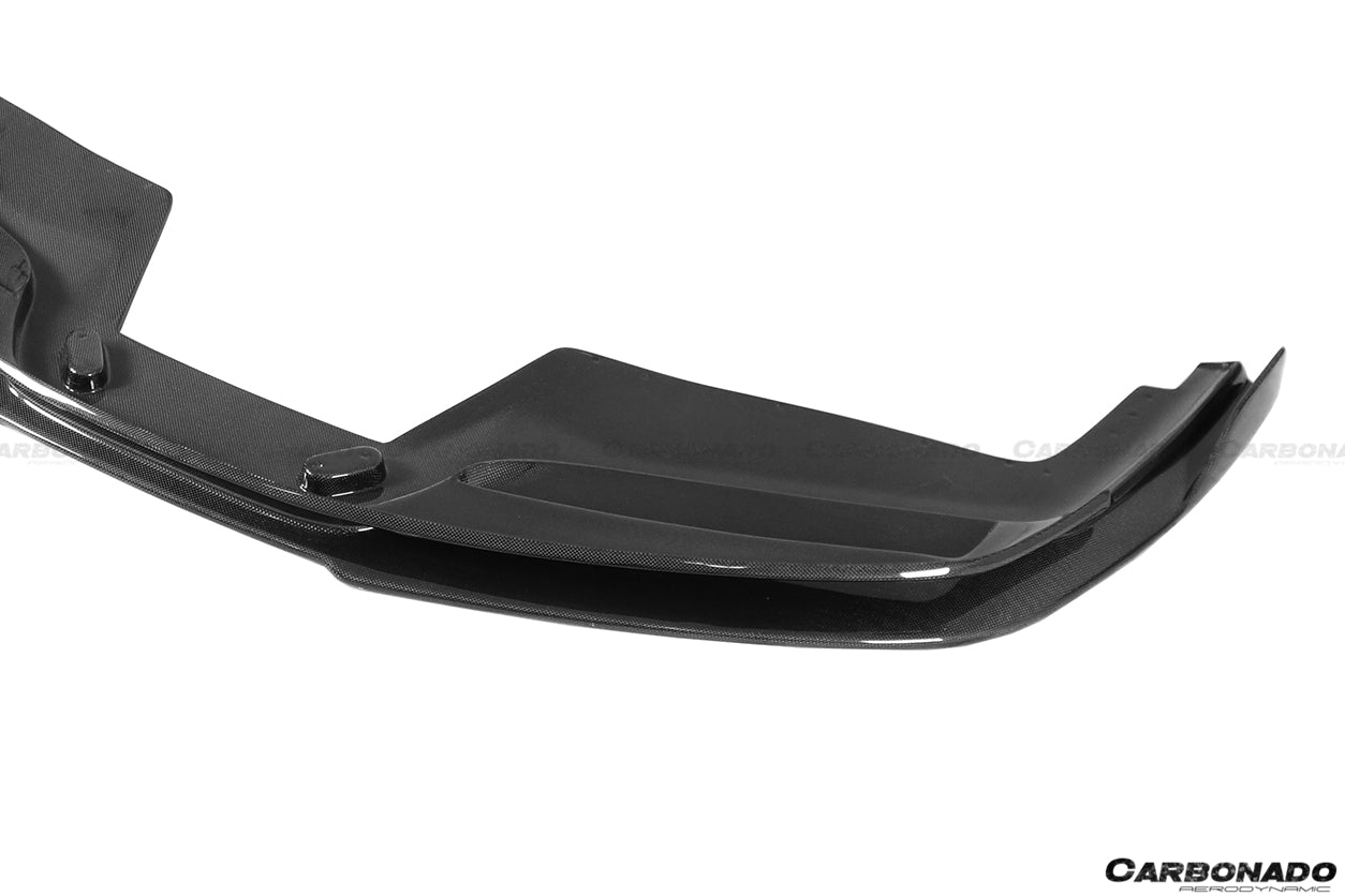 2015-2020 Ferrari 488 GTB RS Style Carbon Fiber Front Lip - Carbonado