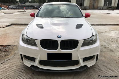 2008-2012 BMW 3 Series E90 LCI VRS Style Carbon Fiber Hood - Carbonado