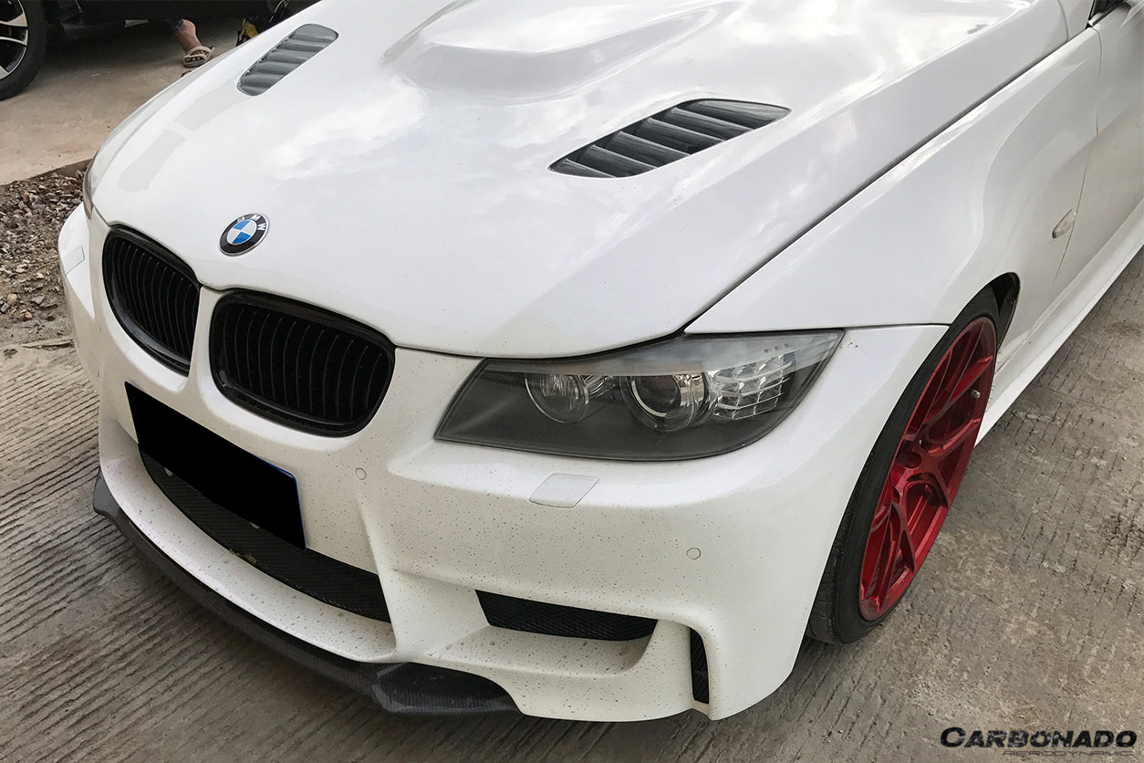 2008-2012 BMW 3 Series E90 LCI VRS Style Carbon Fiber Hood - Carbonado