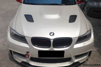 2008-2012 BMW 3 Series E90 LCI VRS Style Carbon Fiber Hood - Carbonado