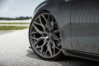 19" Vossen HF2 Tinted Matte Gunmetal 5x120 ( Square Setup ) ( Set of 4 )