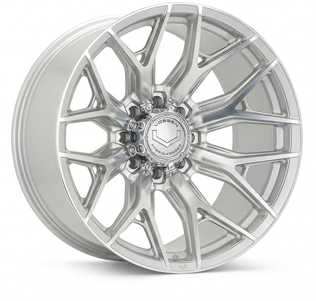 Vossen HF6-4 Silver Polished wheel — complete wheel view
