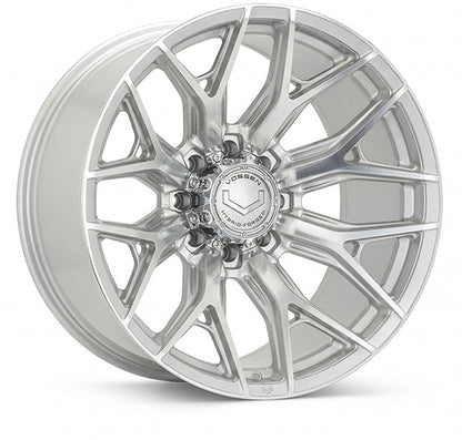 Vossen HF6-4 Silver Polished wheel — complete wheel view