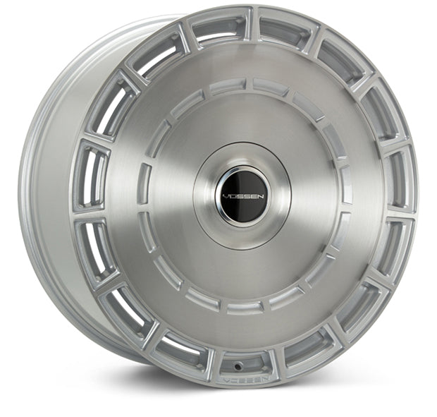 Vossen HF9 Silver Brushed — complete wheel view