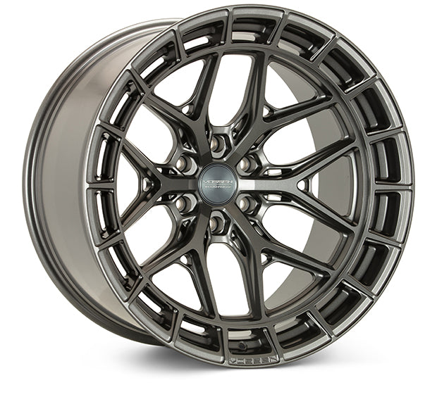 Vossen HFX1 Matte Gunmetal wheel — complete wheel view
