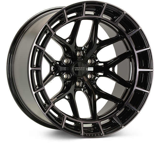 Vossen HFX1 Tinted Gloss Black wheel — complete wheel view