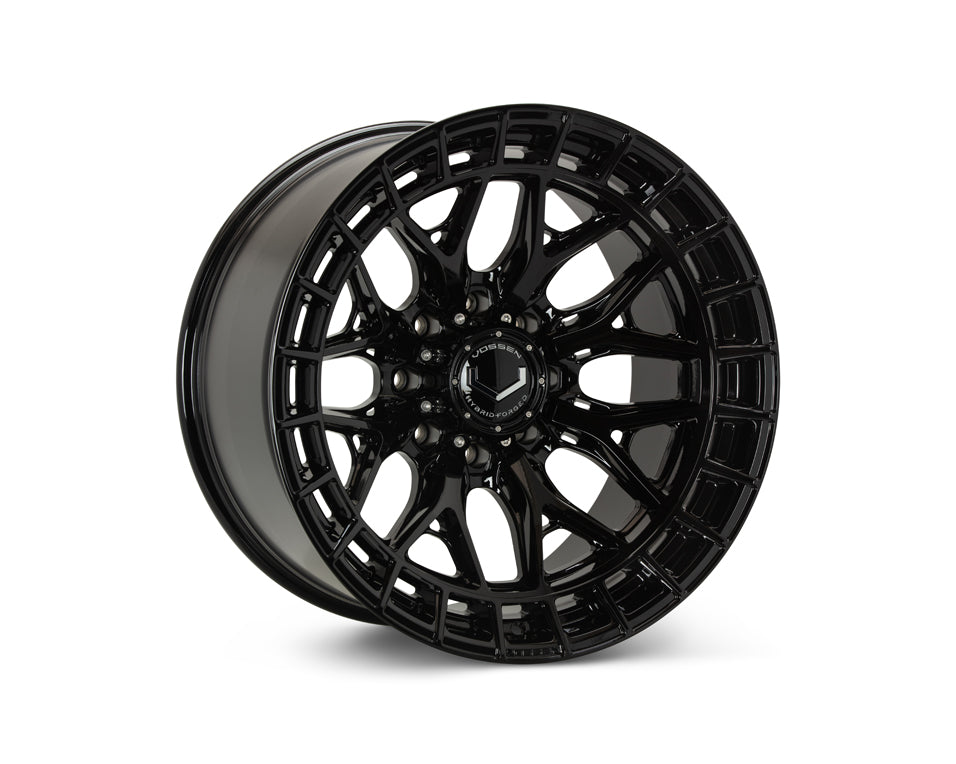 Vossen HFX1 Gloss Black wheel — complete wheel view