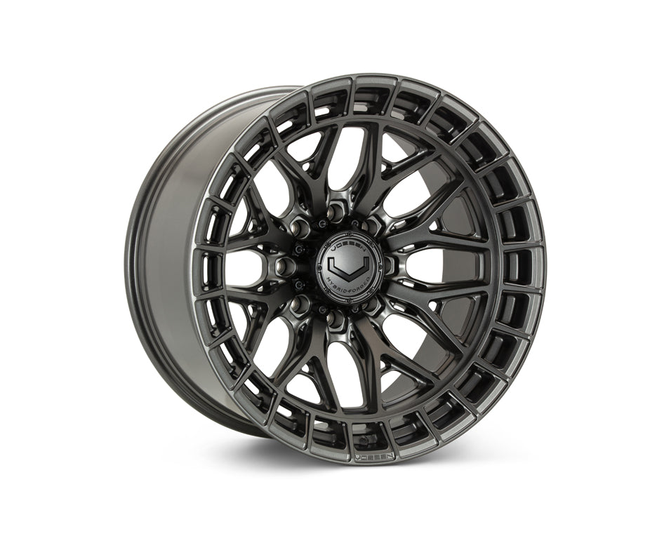 Vossen HFX1 Matte Gunmetal wheel — complete wheel view