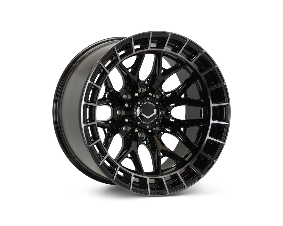 Vossen HFX1 Tinted Gloss Black wheel — complete wheel view
