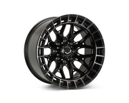 Vossen HFX1 Tinted Gloss Black wheel — complete wheel view