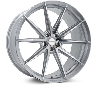 Vossen HFX2 Silver Polished wheel — complete wheel view