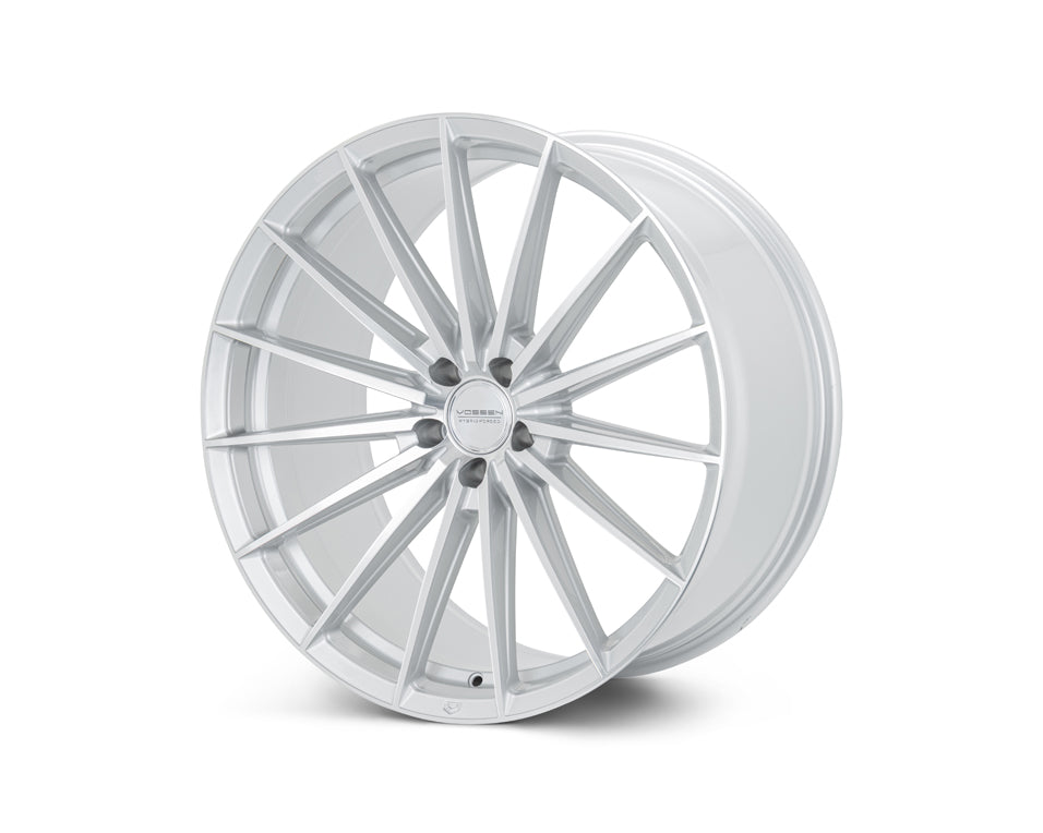 Vossen HFX4 Silver Polished wheel — complete wheel view