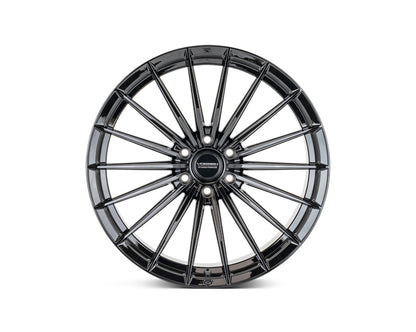 Vossen HFX4 Gloss Black wheel — complete wheel view