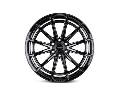 Vossen HFX5 Gloss Black wheel — complete wheel view