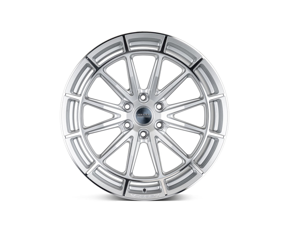 Vossen HFX5 Silver Polished wheel — complete wheel view