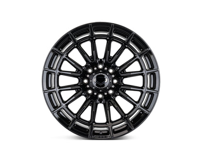 Vossen HFX5 Gloss Black wheel — complete wheel view