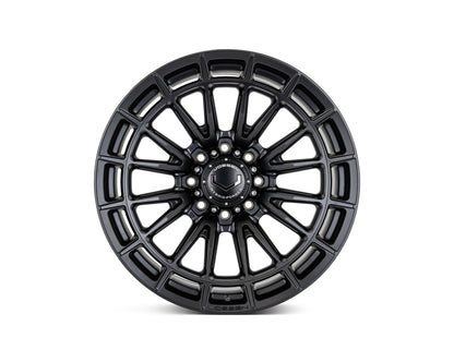 Vossen HFX5 Satin Black wheel — complete wheel view