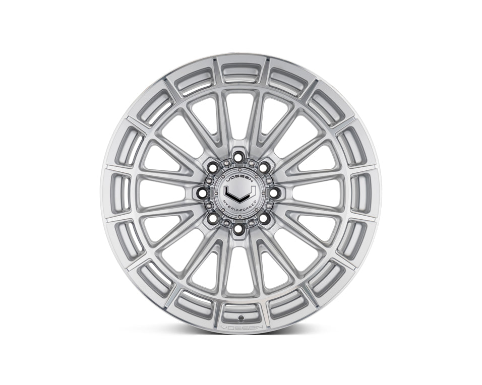Vossen HFX5 Silver Polished wheel — complete wheel view