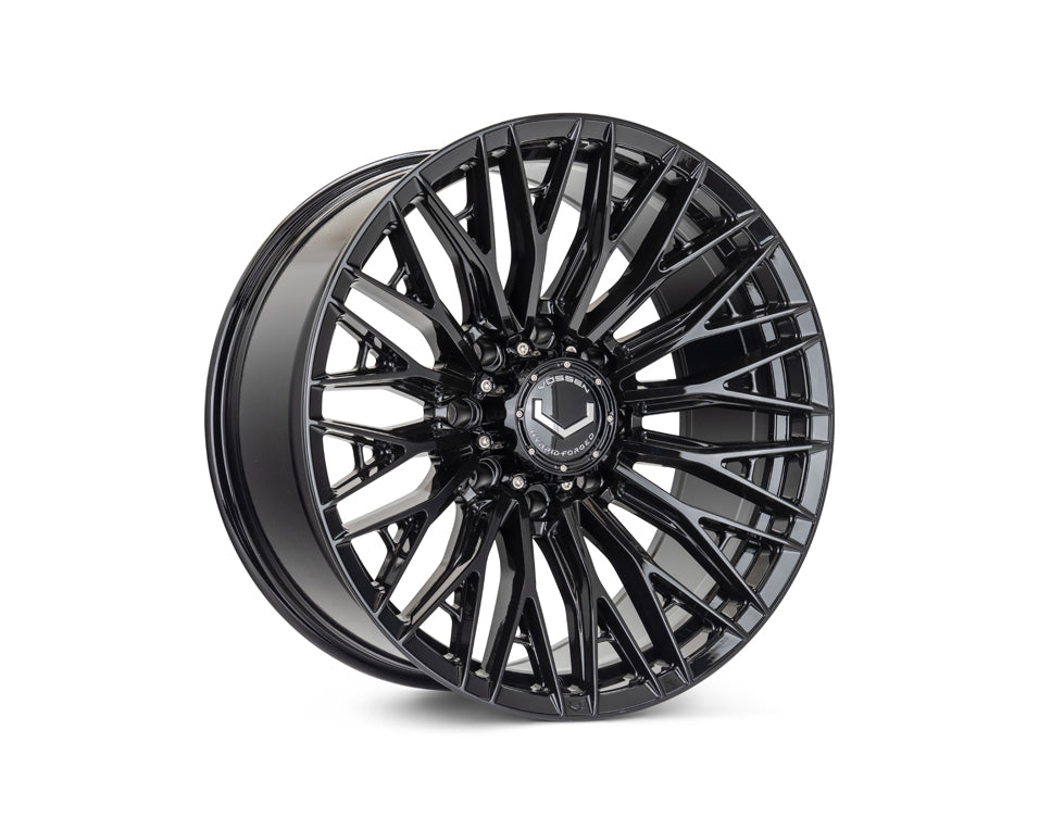 Vossen HFX6 eight-lug Gloss Black complete wheel