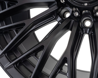 Vossen HFX6 eight-lug Satin Black detail
