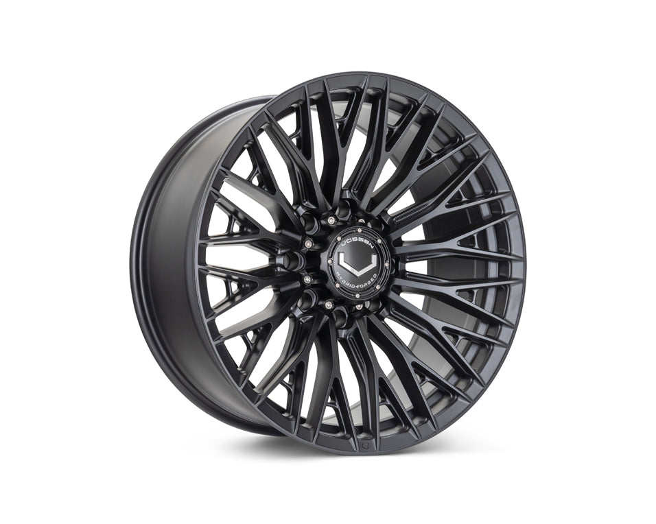 Vossen HFX6 eight-lug Satin Black complete wheel