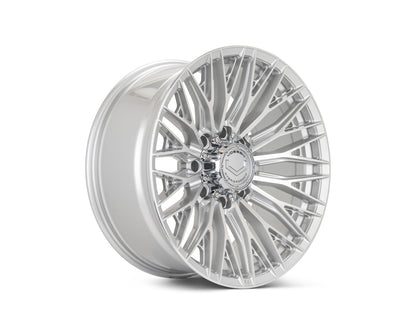 Vossen HFX6 eight-lug Silver Polished complete wheel