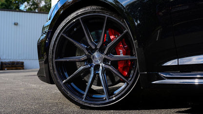 19" Vossen HF3 Tinted Gloss Black 5x112 ( Staggered Setup ) ( Set of 4 )