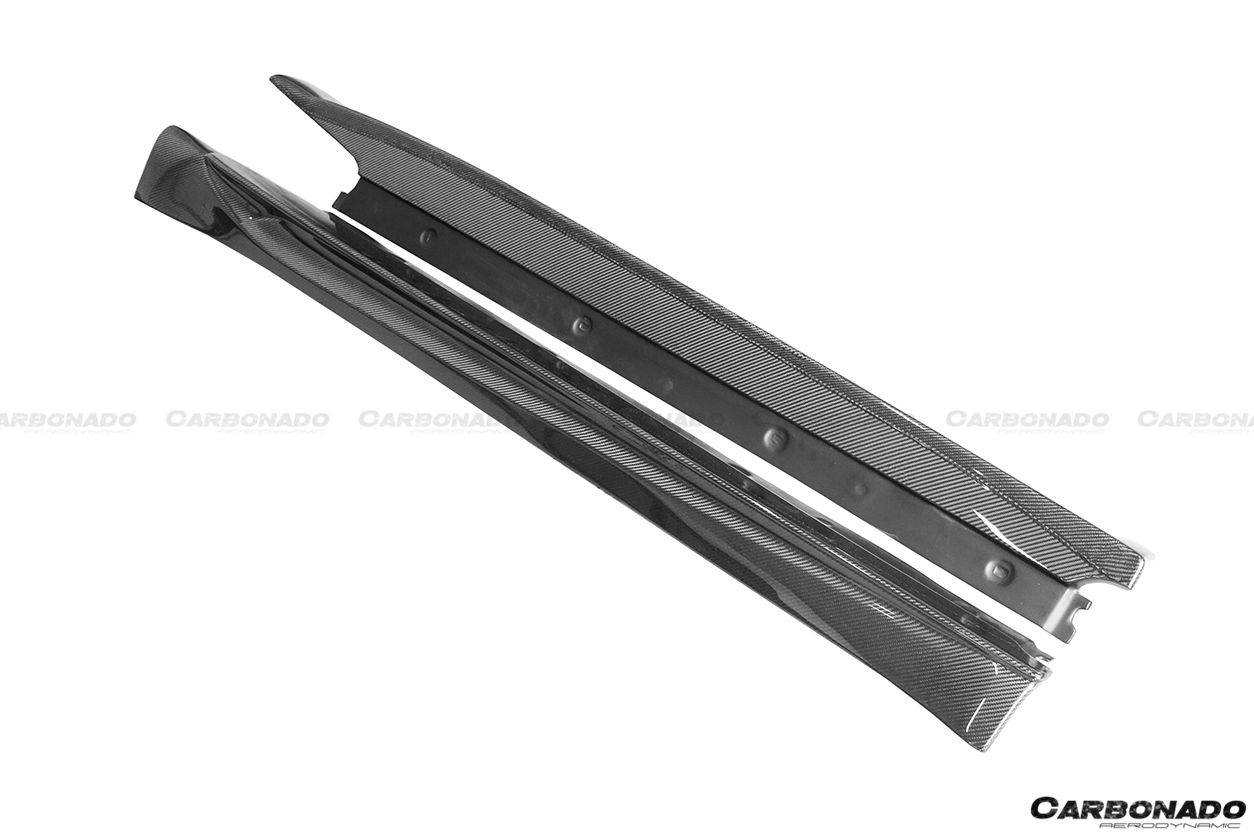 2012-2015 Porsche 911 991 Carrera/S VRS Style Carbon Fiber Side Skirts - Carbonado Aero