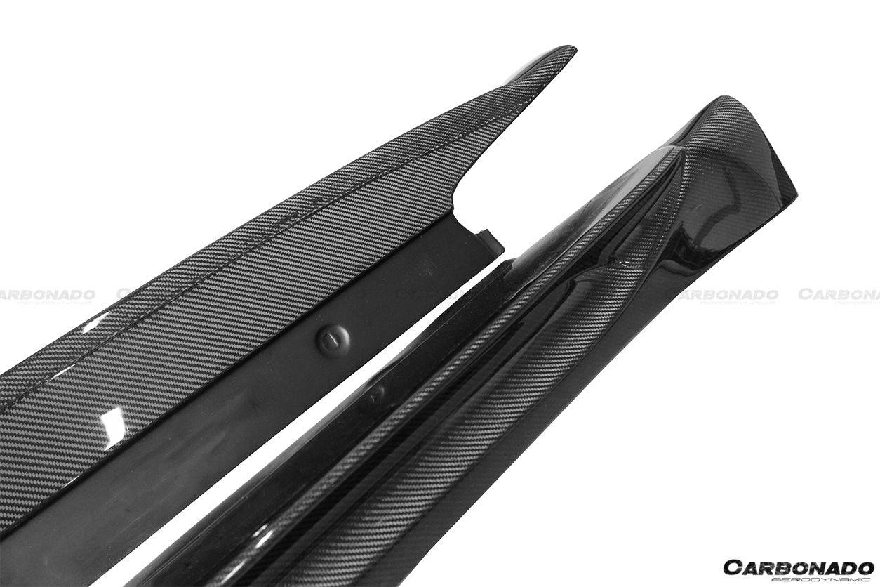 2012-2015 Porsche 911 991 Carrera/S VRS Style Carbon Fiber Side Skirts - Carbonado Aero