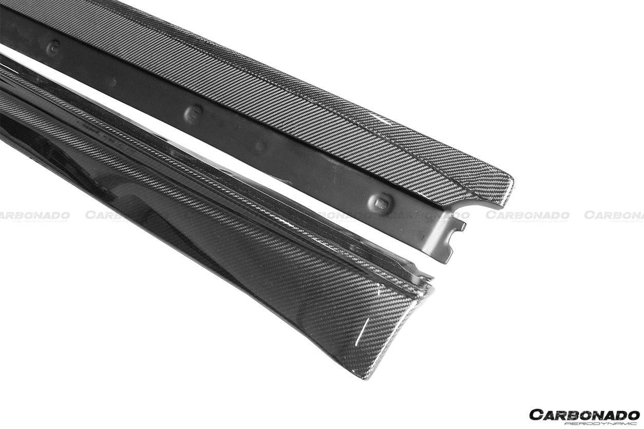 2012-2015 Porsche 911 991 Carrera/S VRS Style Carbon Fiber Side Skirts - Carbonado Aero