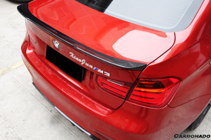 2014-2020 BMW M3 F80 / 3 Series F30 F35 VRS Style Carbon Fiber Trunk Spoiler - Carbonado
