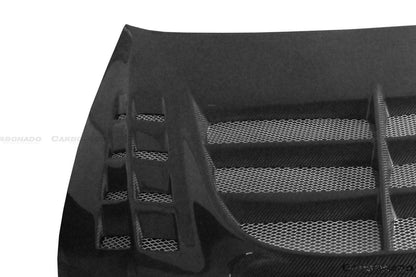 2003-2006 Mitsubishi Evo 7/8/9 VTX Style Carbon Fiber Hood - Carbonado Aero