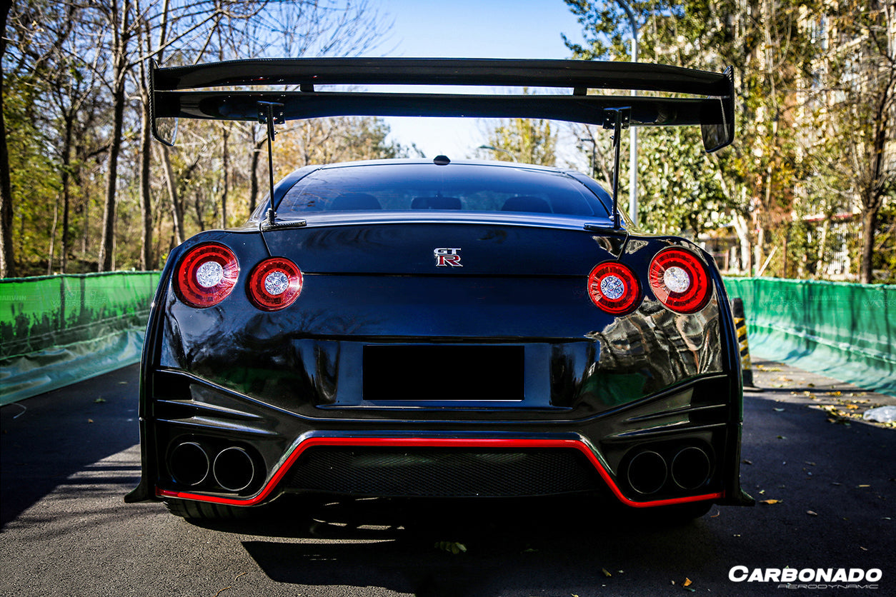 2008-2022 Nissan GTR R35 CBA/DBA/EBA VTX Style Trunk Spoiler - Carbonado