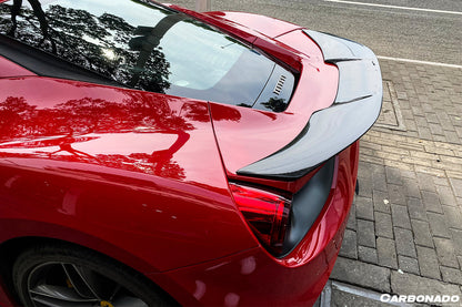 2015-2020 Ferrari 488 GTB VRS Style Carbon Fiber Trunk Spoiler - Carbonado